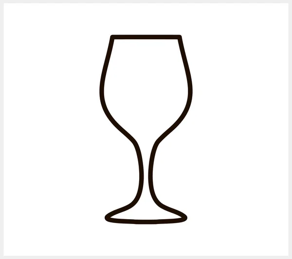 ワイングラストーストのアイコンを隔離 スケッチハンドドライブベクトルストックイラストEps — ストックベクタ