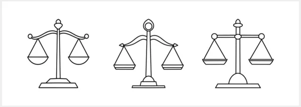Wagi Sprawiedliwości Klip Sztuki Trybunał Prawa Etyki Symbol Waga Ikona — Wektor stockowy