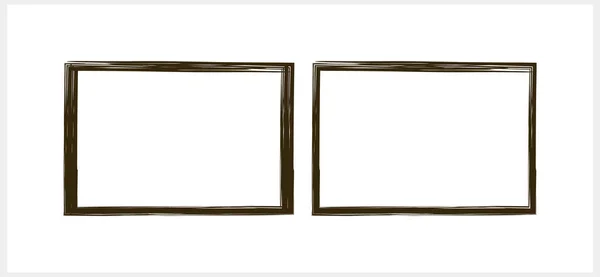 Handgezeichnete Grunge Vorlage Frame Cliparts Vector Stock Illustration Eps — Stockvektor