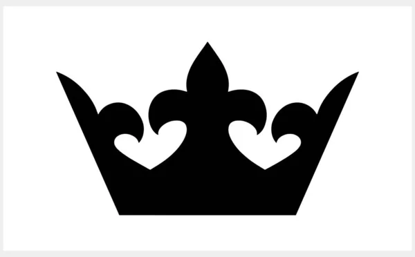 Ikona Doodle Crown Izolována Stencil Clipart Vektorová Ilustrace Eps — Stockový vektor