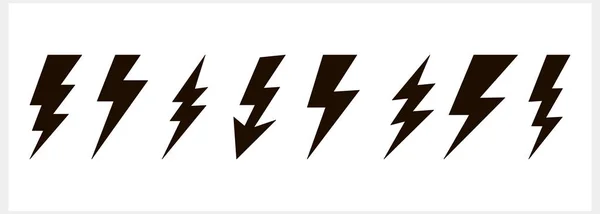 Ikona Wektora Odizolowana Moc Ładowania Grzmotów Dla Energii Elektrycznej Baterii — Wektor stockowy