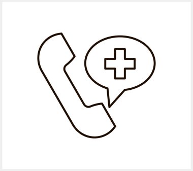 Doodle danışma telefon simgesi izole edilmiş Sketch clipart Vector steck illüstrasyon EPS 10