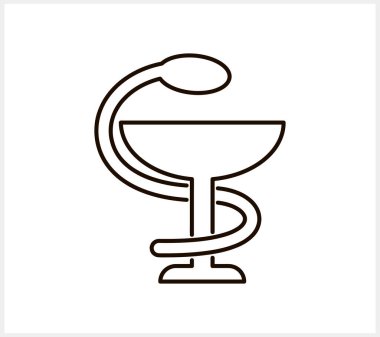 Yılan simgesine sahip Doodle fincan, Sketch clipart Vector hisse illüstrasyonu EPS 10