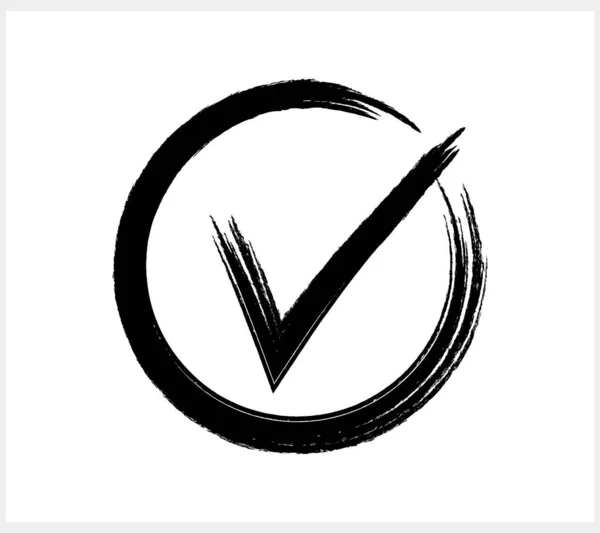Häkchensymbol Häkchen Cliparts Grunge Symbol Markieren Vektoraktiendarstellung Eps — Stockvektor