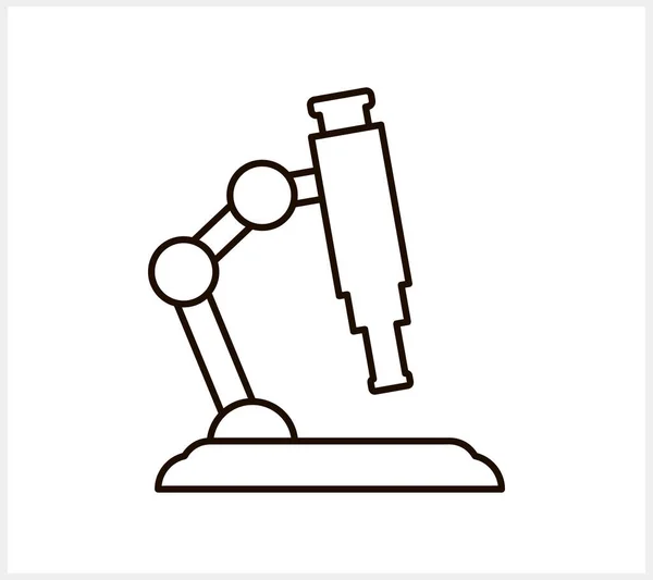 Піктограма Мікроскопа Doodle Ізольована Кліпарт Ескізний Кліпарт Векторна Стекова Ілюстрація — стоковий вектор