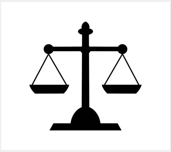 Skale Sprawiedliwości Clipart Trybunał Sprawiedliwości Symbol Etyki Ikona Wagi Wektor — Wektor stockowy