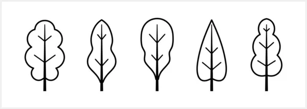 Απομονωμένο Εικονίδιο Δέντρου Εικονογράφηση Αρχείου Sketch Clipart Vector Eps — Διανυσματικό Αρχείο