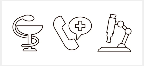 Medizin Ikone Isoliert Skizzieren Sie Cliparts Vector Stock Illustration Eps — Stockvektor