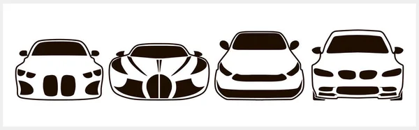 Car Icon Isolated Sketch Vector Stock Illustration Eps — Stock Vector