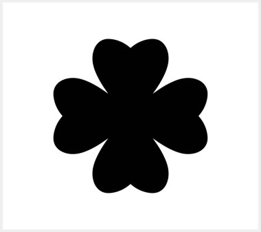 İrlanda geleneksel yonca simgesi Stencil clipart Vector stock illustration EPS 10