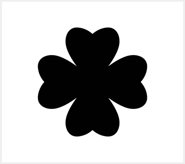 Icône Trèfle Traditionnelle Irlandaise Clipart Pochoir Illustration Vectorielle Stock Eps — Image vectorielle
