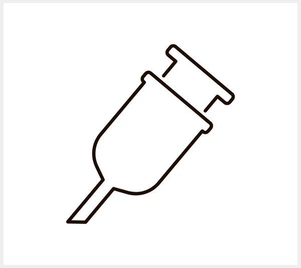 Медична Ікона Шприц Ескізний Медичний Кліпарт Векторна Стокова Ілюстрація Eps — стоковий вектор