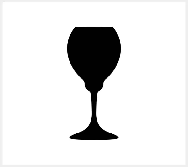 ワイングラストーストのアイコンを隔離 ステンシルハンドドライブベクトルストックイラストEps — ストックベクタ