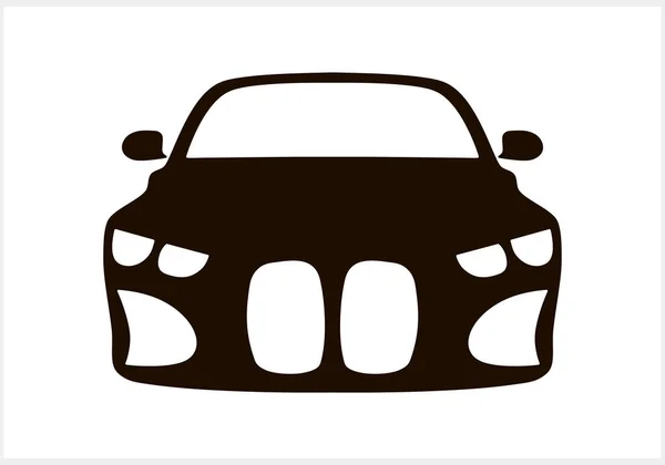 Car Icon Isolated Stencil Vector Stock Illustration Eps — Stock Vector