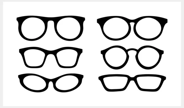 Szemüveg Ikon Elszigetelve Stencil Vektor Állomány Illusztráció Eps — Stock Vector