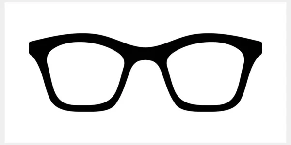 안경의 아이콘은 분리되었습니다 스텐실 일러스트 Eps — 스톡 벡터