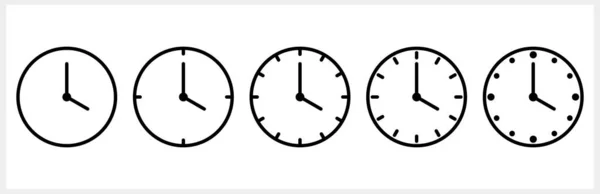 Ícone Relógio Isolado Clipart Símbolo Tempo Ilustração Estoque Vetor Eps — Vetor de Stock