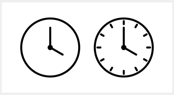 Klocka Ikon Isolerad Tid Symbol Clipart Vektor Stock Illustration Eps — Stock vektor