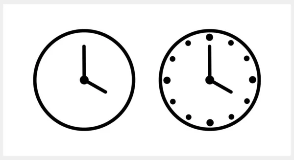 Klocka Ikon Isolerad Tid Symbol Clipart Vektor Stock Illustration Eps — Stock vektor