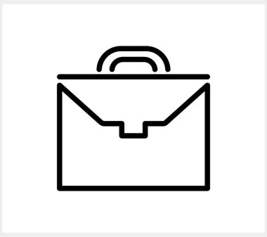 Evrak çantası ikonu Suitcase simgesi izole edilmiş İş çantası bagaj vektör stok illüstrasyonu EPS 10