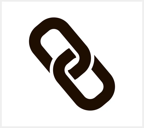 Ikona Propojení Izolována Symbol Řetězu Vzorník Hypertextový Vektorový Stock Ilustrace — Stockový vektor