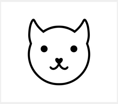 Doodle kedi klibi izole edildi. El çizimi sanat. Çizim hayvanı. Vektör hisse senedi çizimi. EPS 10