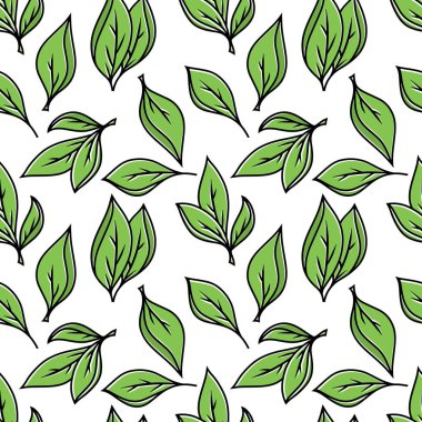 Yapraksız desen. El çizimi sanat eseri. Çizgi film vektör stok çizimi. EPS 10