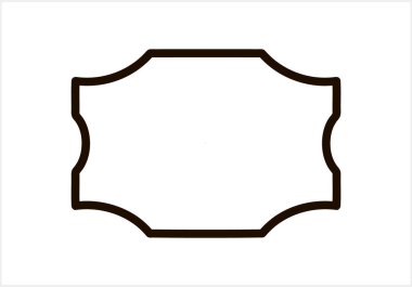 Robot resim simgesi izole edilmiş Çerçeve sınır vektörü stok illüstrasyonu EPS 10