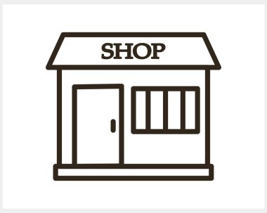 Mağaza satışı simgesi izole edilmiş Vektör hisse illüstrasyonu EPS 10