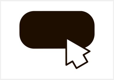 Ok simgesine sahip düğme Syencil alışveriş grubunu izole etti Tıkla Vektör stok illüstrasyonu EPS 10