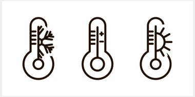 Hava durumu iklimi izole Doodle termoneter sanat skeç Vektör hisse illüstrasyonu EPS 10