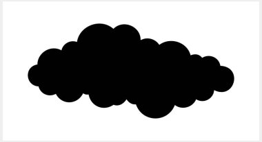 Bulut simgesi izole edildi. Hava sembolü klipte. Stencil Vektör hisse illüstrasyonu EPS 10