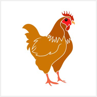 Hatun simgesi izole edildi. Paskalya hayvan sembolü. El işi sanatı. Stencil vektör stok illüstrasyonu. EPS 10