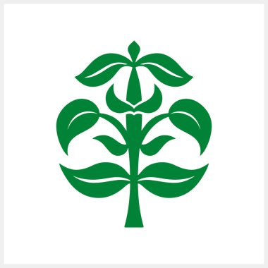 Karalama yaprağı simgesi izole edildi. Stencil clipart Vector hisse çizimi. EPS 10