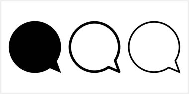 Doodle sohbet klubü. Konuşma sembolü. Vektör illüstrasyonu