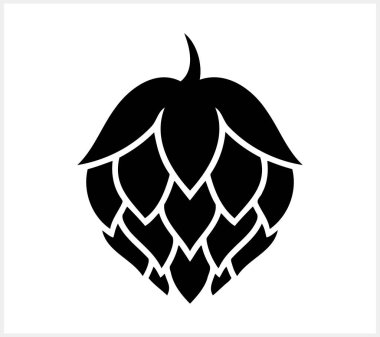 Sıçrama külahı. Logo, amblem, restoran menüsü, el yapımı bira barı, bira fabrikası için tasarım elemanı. Vektör stok illüstrasyonu