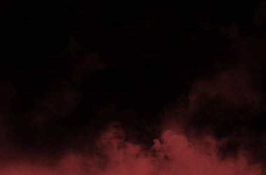 Buhar dokusu, renk dumanı, sis ve sisli koyu soyut arkaplan