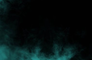 Buhar dokusu, renk dumanı, sis ve sisli koyu soyut arkaplan