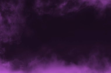 Buhar dokusu, renk dumanı, sis ve sisli koyu soyut arkaplan