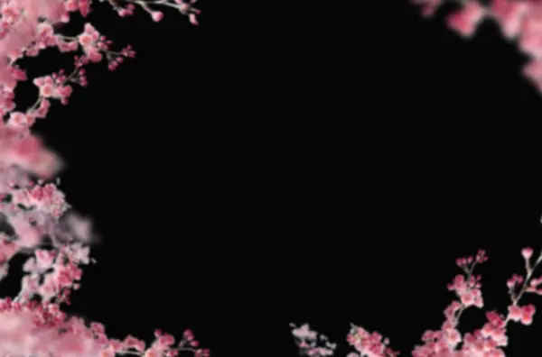 Kiraz çiçeği, elma çiçeği, siyah üzerine izole edilmiş, beyaz üzerine izole edilmiş, dal çiçeği, soyutlanmış çiçek, bahçede güzel pembe çiçekler.