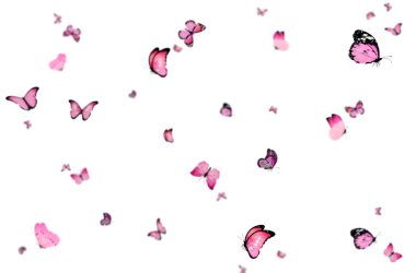 Uçan kelebek, kompozisyon, izole edilmiş, mavi, sarı, pembe, renkli, sinek, bahar, yaz