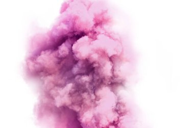 Renkli duman bombası, izole edilmiş, sis bombası, pembe, sarı, cyan, mor, turuncu, kırmızı, parti, düğün, sis