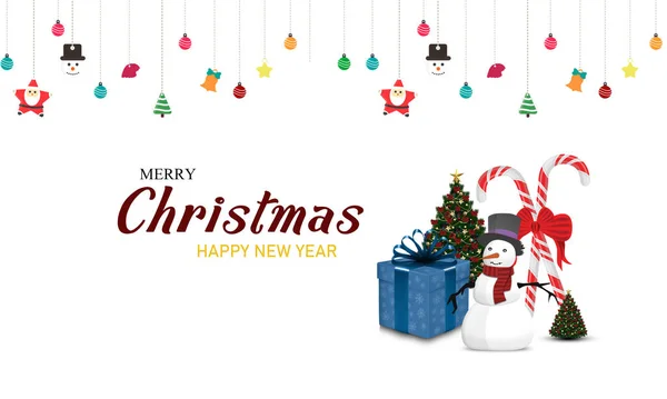 Natal Natal Ano Novo Fundo Inverno Composição Feriado Cartão Saudação Fotos De Bancos De Imagens
