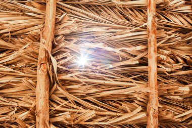 Thatched Palm Leaf Şemsiyesi 