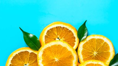 organic fruits. orange slices. healthy food and detox