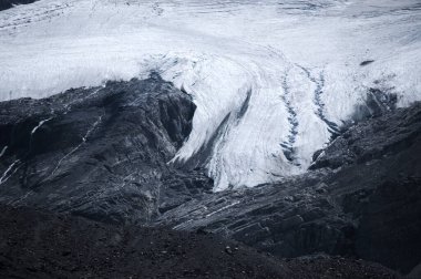 Athabasca Dağı 'ndaki Buzul