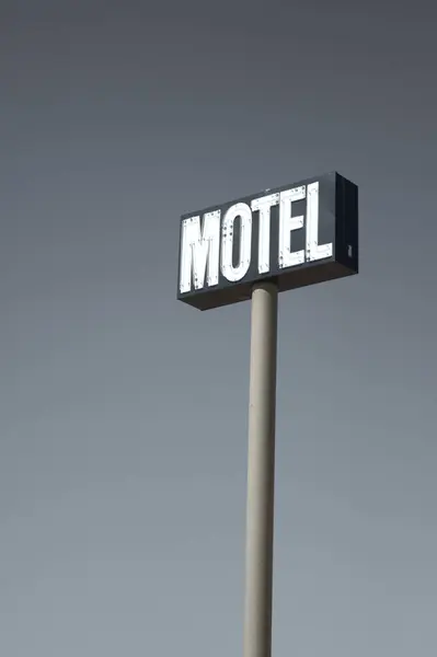 stock image Old motel sign - Saskatchewan