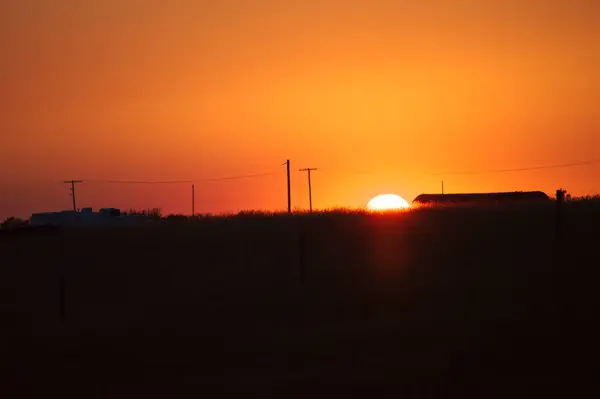 stock image Sunset on the road 2 - Swift Current SK