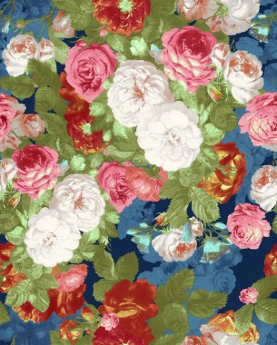 Soyut çiçekler, yapraklar ve meyvelerle renksiz çiçek desenleri. Kırsal vintage biçimi, kaynak biçimi veya duvar kağıtları ile suluboya iz beyaz arkaplanda izole