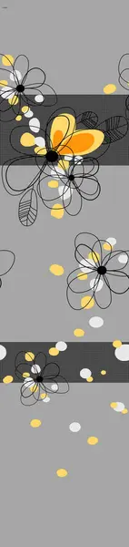 Soyut çiçekler, yapraklar ve meyvelerle renksiz çiçek desenleri. Kırsal vintage biçimi, kaynak biçimi veya duvar kağıtları ile suluboya iz beyaz arkaplanda izole